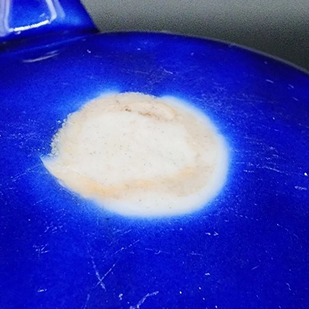 Antique Porcelain Biscuit Jar Hand-Painted Cobalt Blue & Gold Hand Painted 7